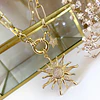 Collar Sol Circones Punto de luz Gold