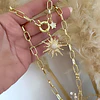 Collar Sol Circones Punto de luz Gold
