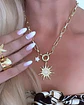 Collar Sol Circones Punto de luz Gold - Miniatura 3