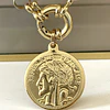 Collar Moneda Francesa Eslabones Tiffany gold 
