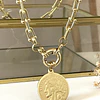 Collar Moneda Francesa Eslabones Tiffany gold 
