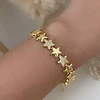 Pulsera Estrellas Circones Gold