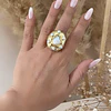 Maxi Anillo Macizo Perlas Modelo Italiano Gold