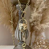 Collar Maxi Candado Llave Eslabones ovalados Gold