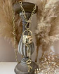 Collar Maxi Candado Llave Eslabones ovalados Gold - Miniatura 2