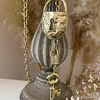 Collar Maxi Candado Llave Eslabones ovalados Gold