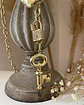Collar Maxi Candado Llave Eslabones ovalados Gold - Miniatura 6