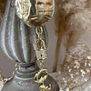 Collar Maxi Candado Llave Eslabones ovalados Gold