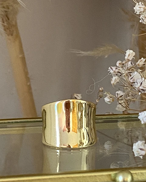 Maxi Anillo Liso Macizo gold