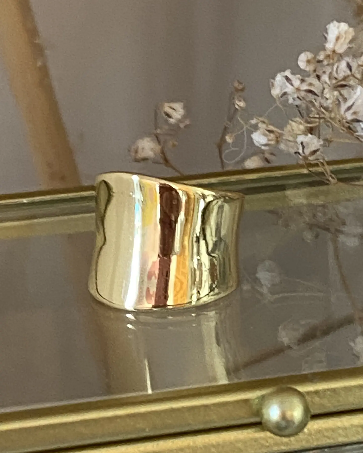 Maxi Anillo Liso Macizo gold 4