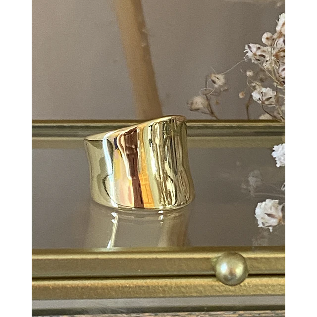 Maxi Anillo Liso Macizo gold