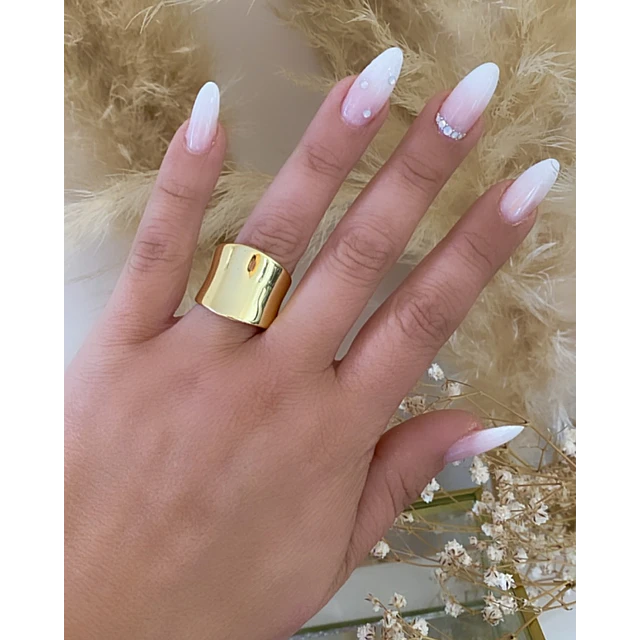 Maxi Anillo Liso Macizo gold