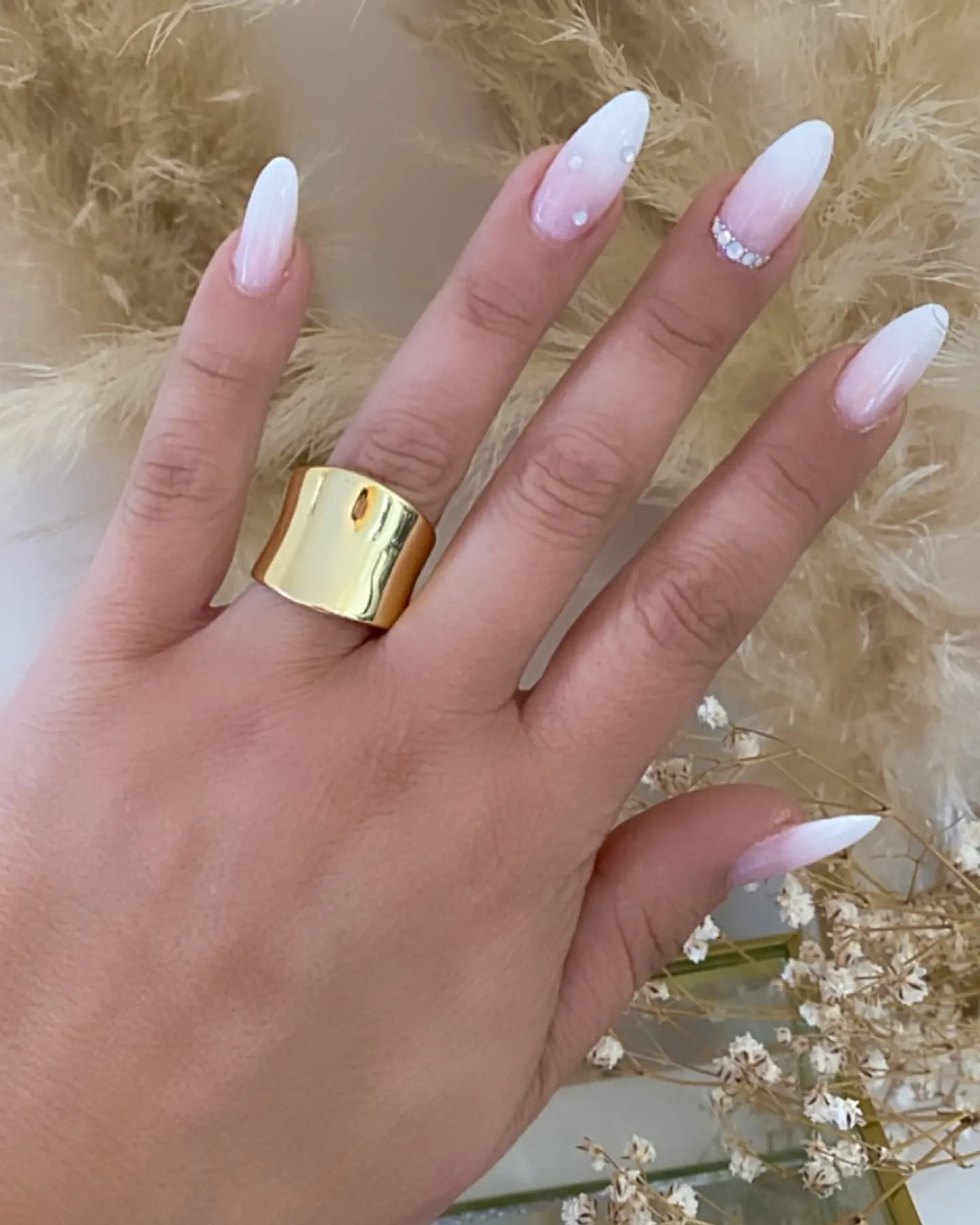 Maxi Anillo Liso Macizo gold 3