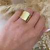 Maxi Anillo Liso Macizo gold