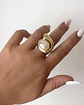 Maxi Anillo Perla Elipse Gold - Miniatura 2