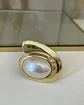 Maxi Anillo Perla Elipse Gold - Miniatura 1