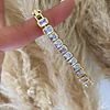  Pulsera Cintillo Cristales Gold