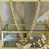 Collar Maxi Mariposa Circones punto de luz gold