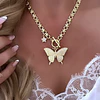 Collar Maxi Mariposa Circones punto de luz gold