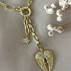 Collar Alas Circones y Estrella Gold