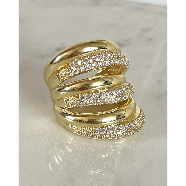 Maxi Anillo Montpellier Circones gold