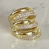 Maxi Anillo Montpellier Circones gold