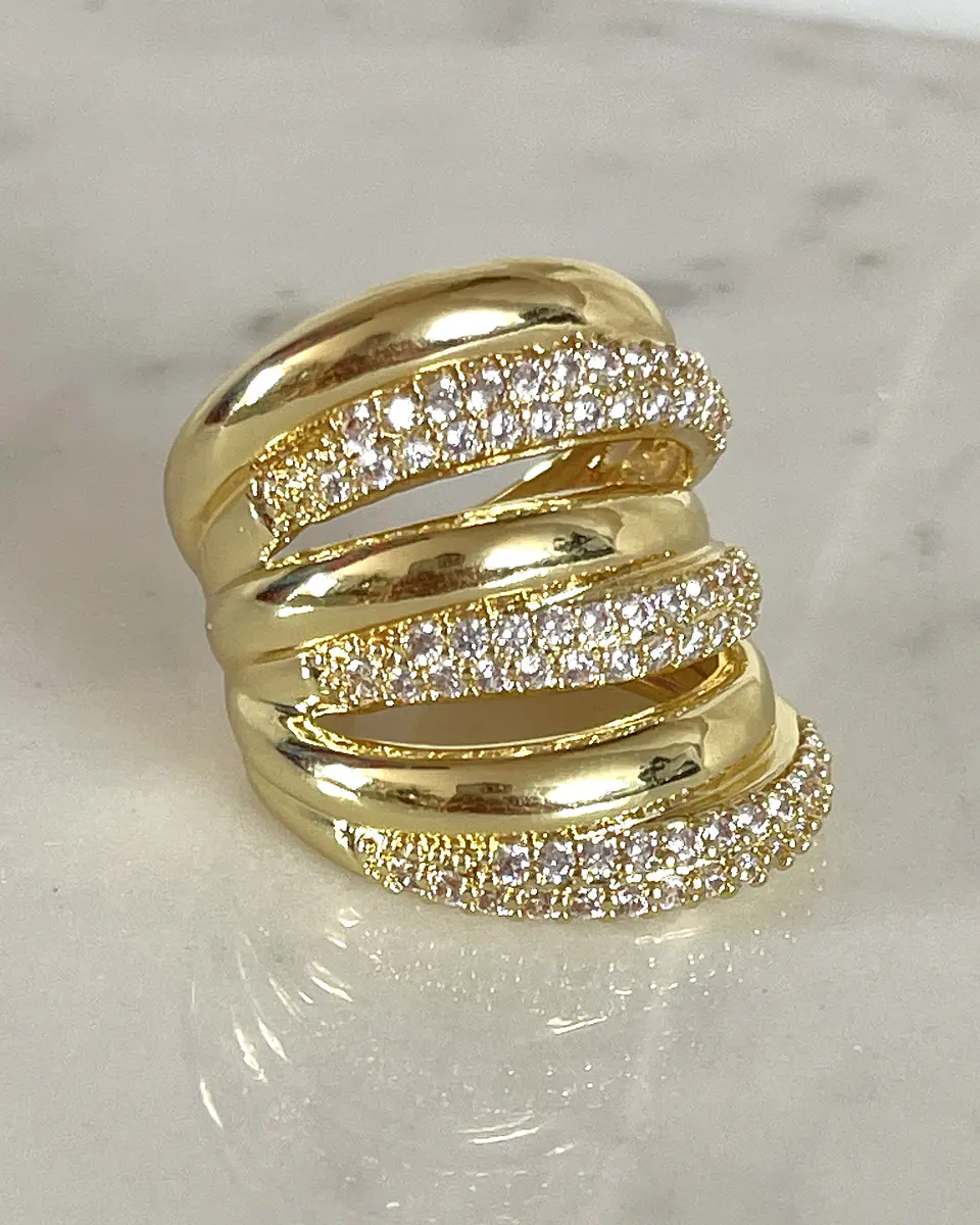 Maxi Anillo Montpellier Circones gold 3