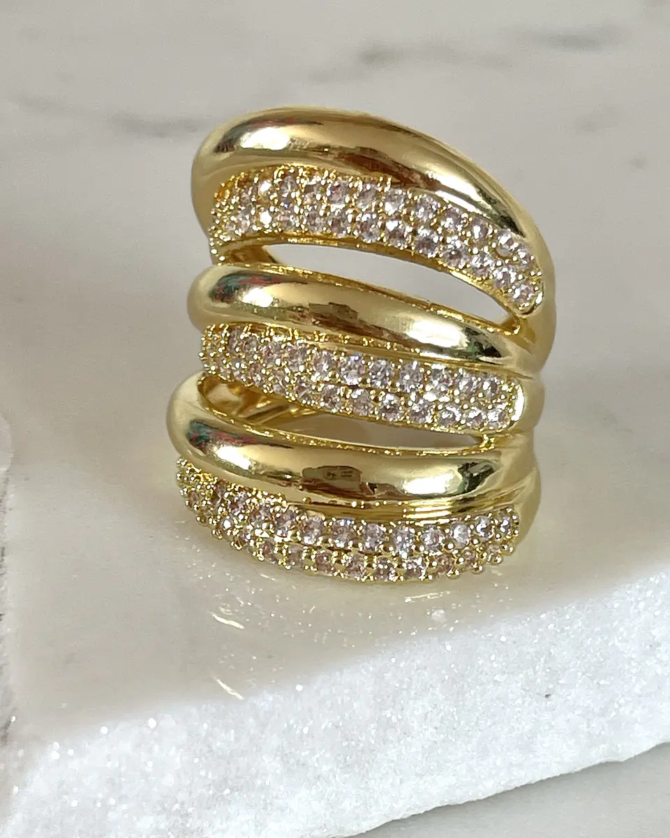 Maxi Anillo Montpellier Circones gold 4