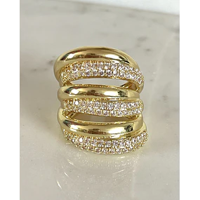 Maxi Anillo Montpellier Circones gold
