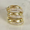 Maxi Anillo Montpellier Circones gold