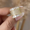 Anillo Cuadrado Paris Gold