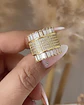 Anillo Cuadrado Paris Gold - Miniatura 2