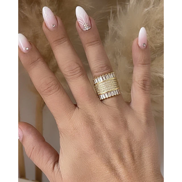 Anillo Cuadrado Paris Gold