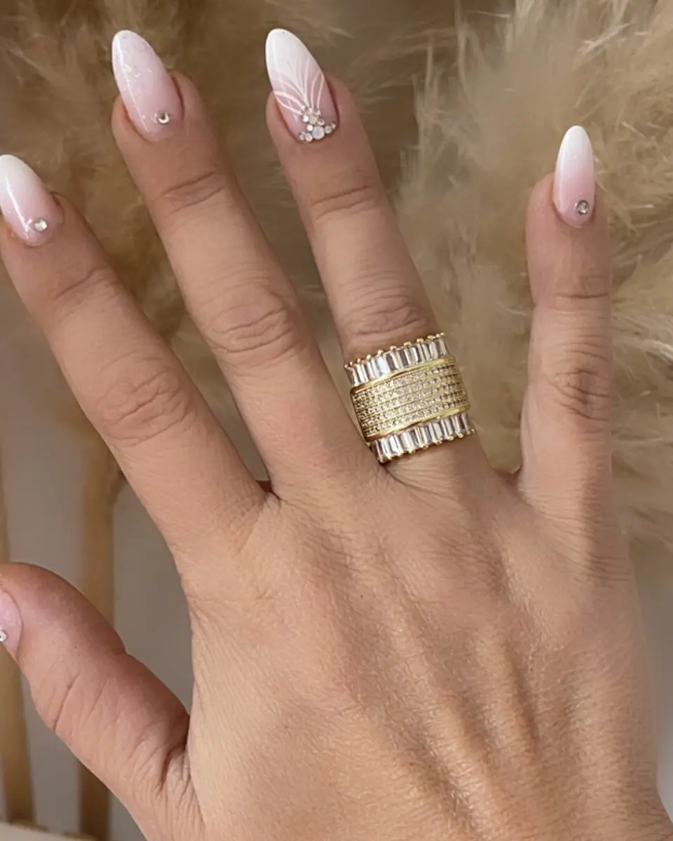 Anillo Cuadrado Paris Gold 4