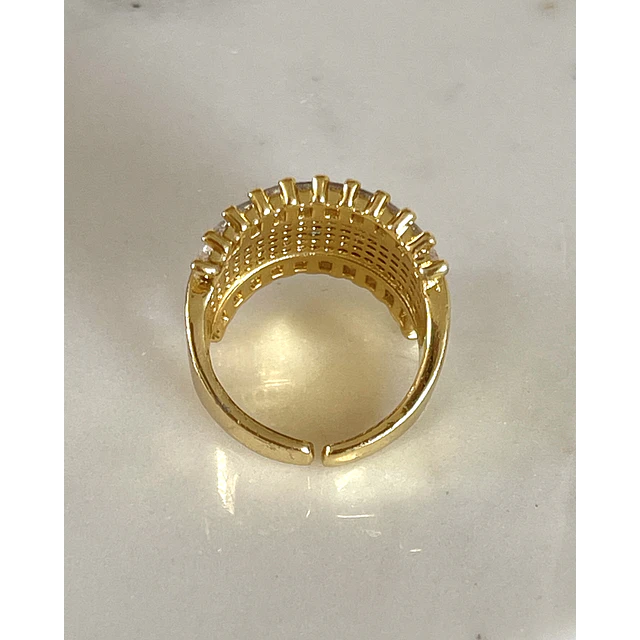 Anillo Cuadrado Paris Gold