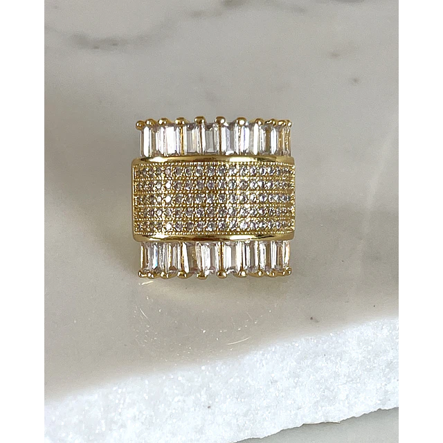Anillo Cuadrado Paris Gold