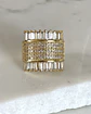 Anillo Cuadrado Paris Gold - Miniatura 3