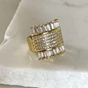 Anillo Cuadrado Paris Gold