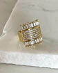 Anillo Cuadrado Paris Gold - Miniatura 6