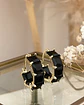 Aros Circones Facetados Black Gold  - Miniatura 7