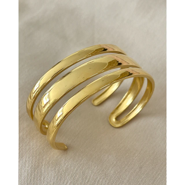  Brazalete Triple Banda Ibiza Gold