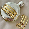  Brazalete Triple Banda Ibiza Gold