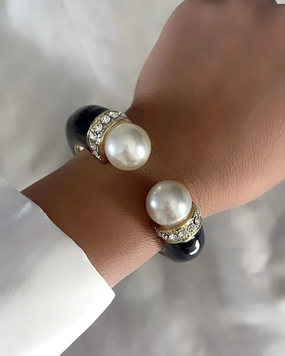 Maxi Brazalete Perlas Luxury Gold 5