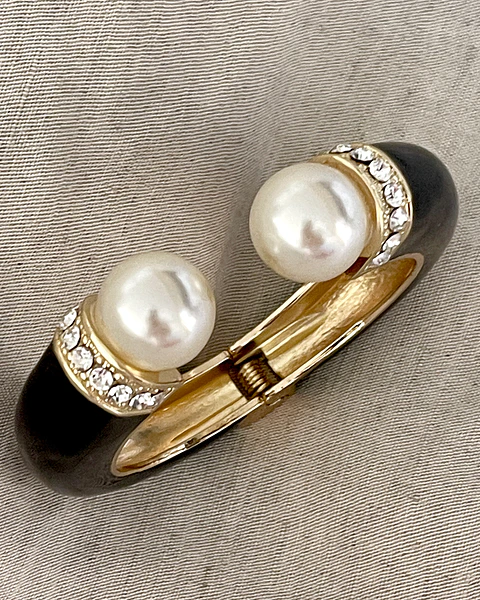 Maxi Brazalete Perlas Luxury Gold