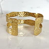 Esclava Martillada Doble Gold