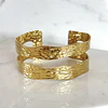 Esclava Martillada Doble Gold