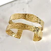 Esclava Martillada Doble Gold