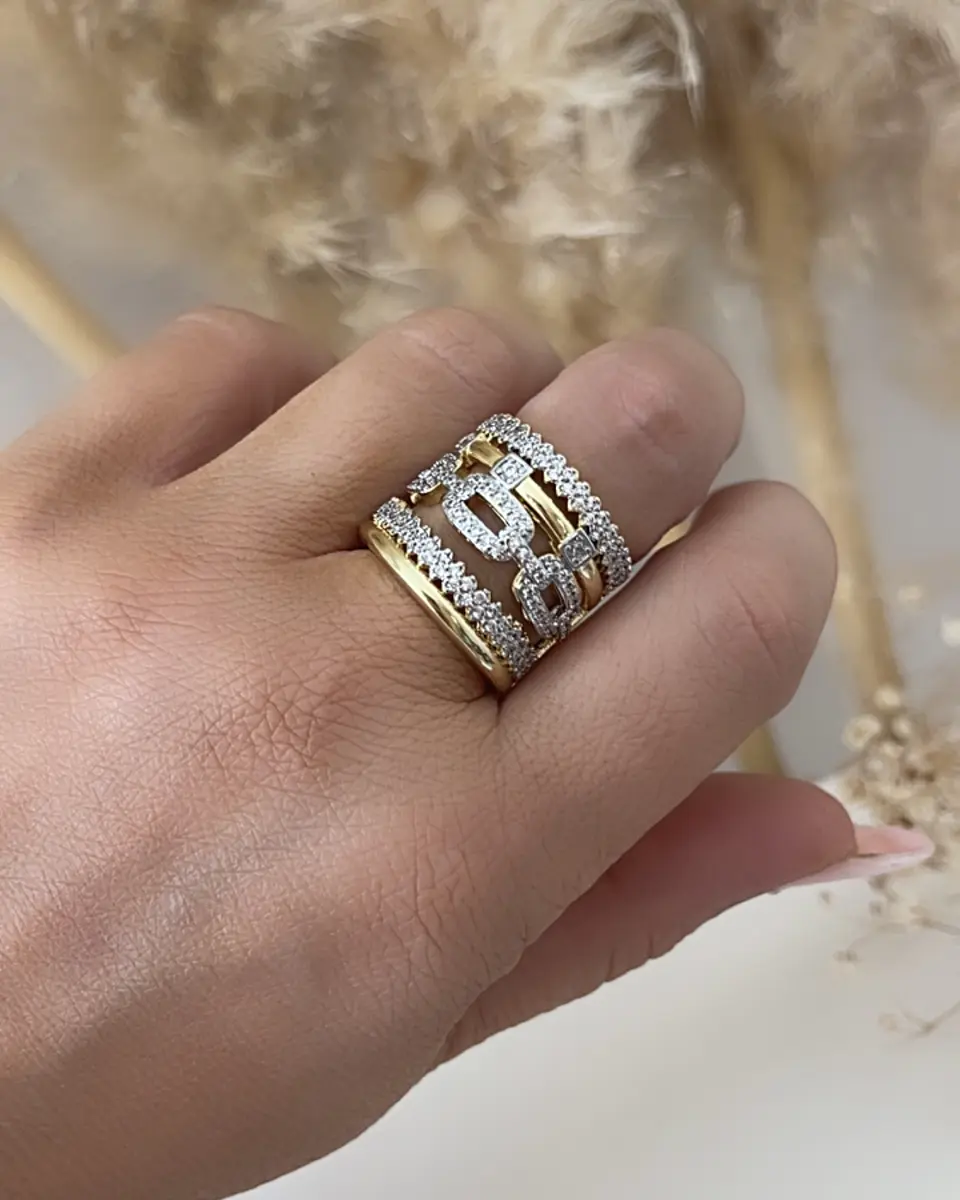 Maxi Anillo Montecarlo Circones Gold 2