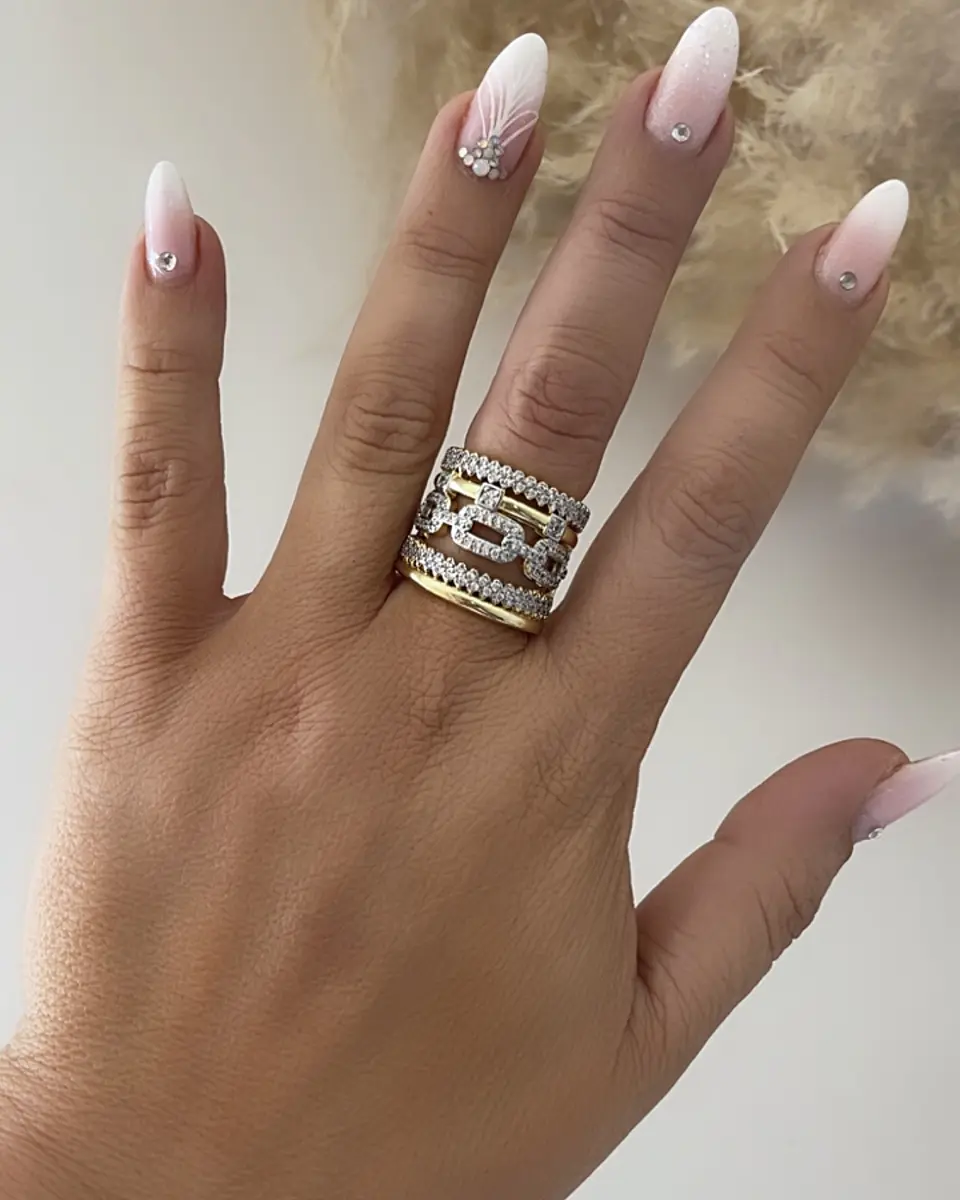Maxi Anillo Montecarlo Circones Gold 4