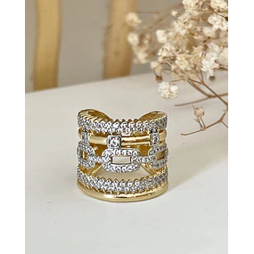 Maxi Anillo Montecarlo Circones Gold